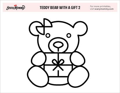 Teddy Bear With A Gift 2