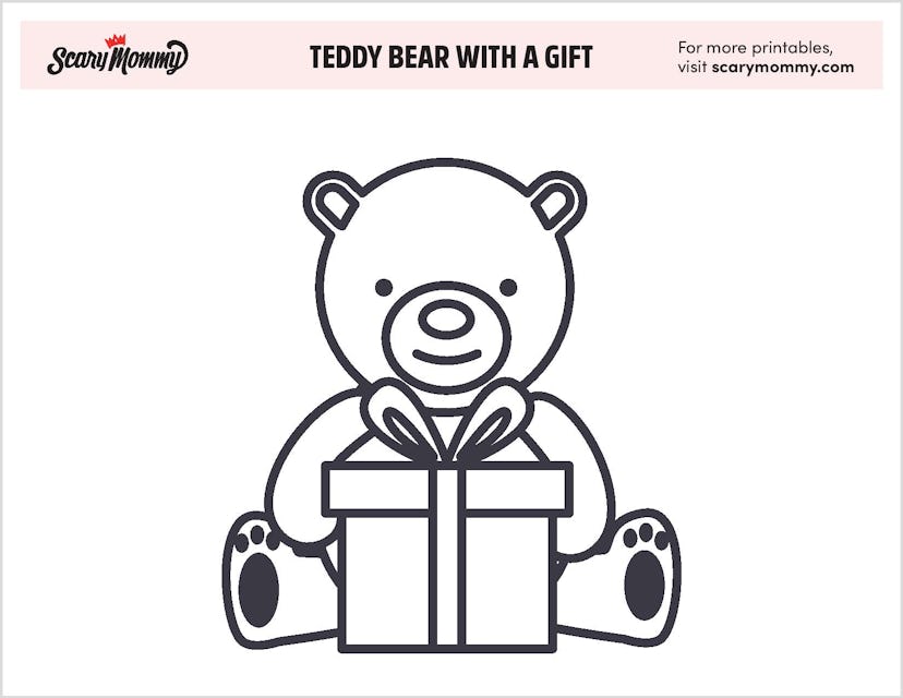 Teddy Bear With A Gift