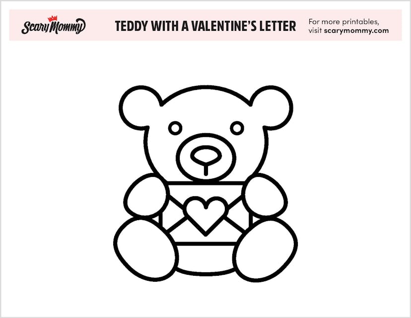 Teddy With Valentine's Letter