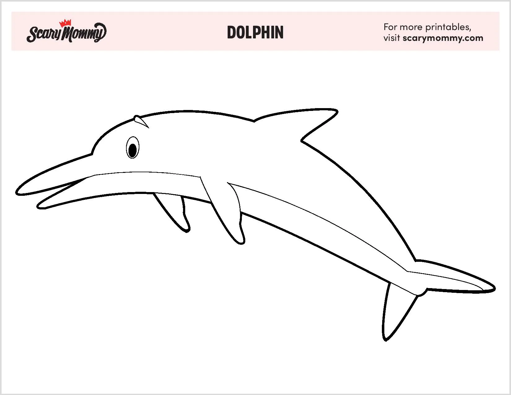 Friendly Underwater Creature 20 Dolphin Coloring Pages