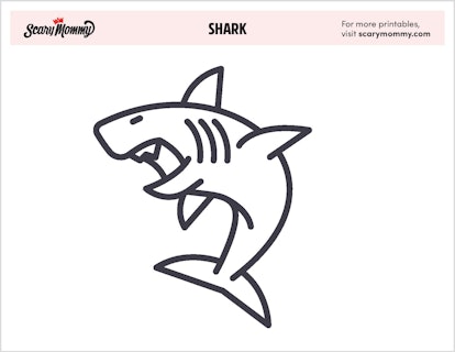 coloring pages and sharks and shark tales
