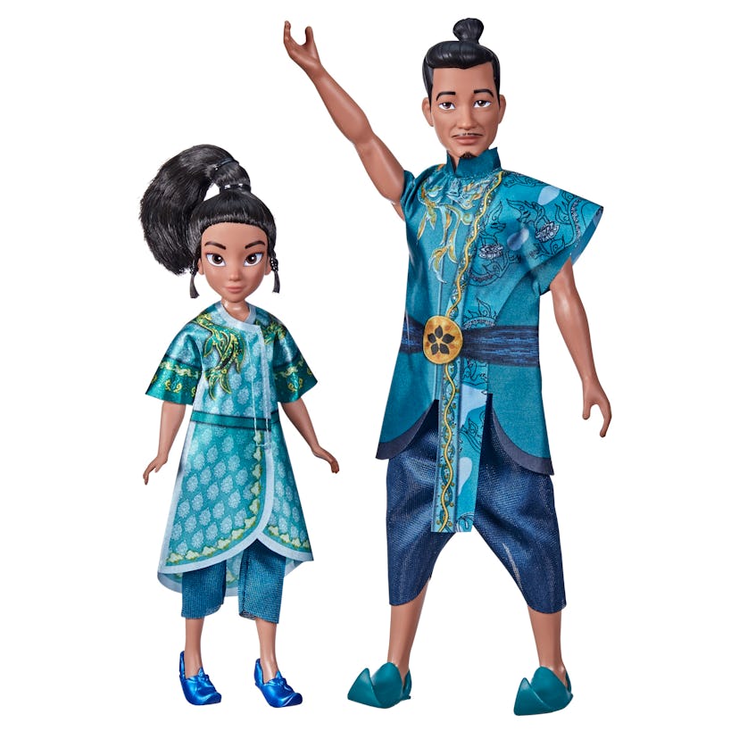 Young Raya and Chief Benja Dolls