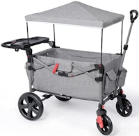 EVER ADVANCED Foldable Wagons for Two Kids & Cargo