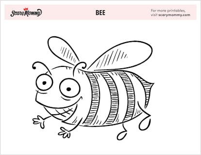 11 bee coloring pages for your buzzing busy little bee