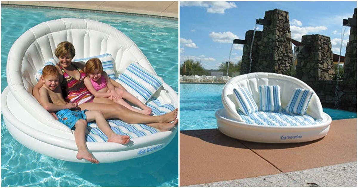 Inflatable best sale pool couch