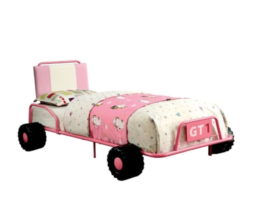 Furniture of America Metal Twin Car Bed