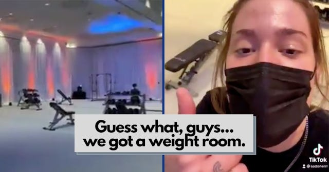 ncaa women weight room upgrade