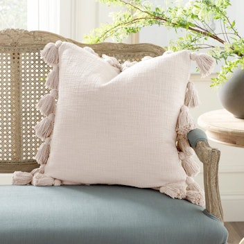 Interlude Luxurious Square Cotton Pillow by Kelly Clarkson Home