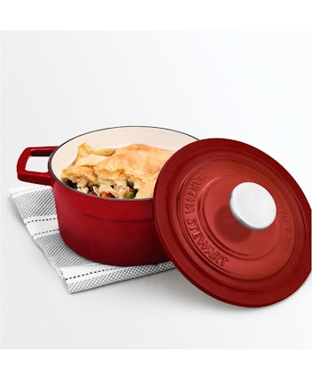 Enameled Cast Iron 2-Qt. Round Covered Dutch Oven by The Martha Stewart Collection