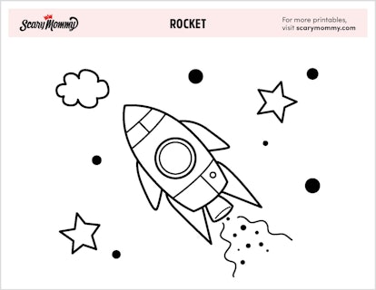 ROCKET & SPACE Coloring Book for Toddlers: Ages 2-6 - 6-8 by Rare
