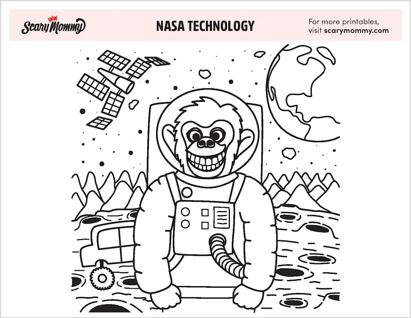 11 NASA Coloring Pages That’ll Send Your Space-Obsessed Kid Into The ...