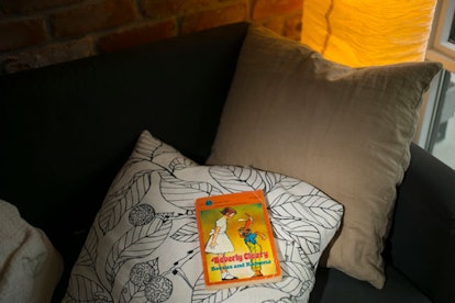 Beverly Cleary Bezus and Ramona Quimby book for kids laying on the couch