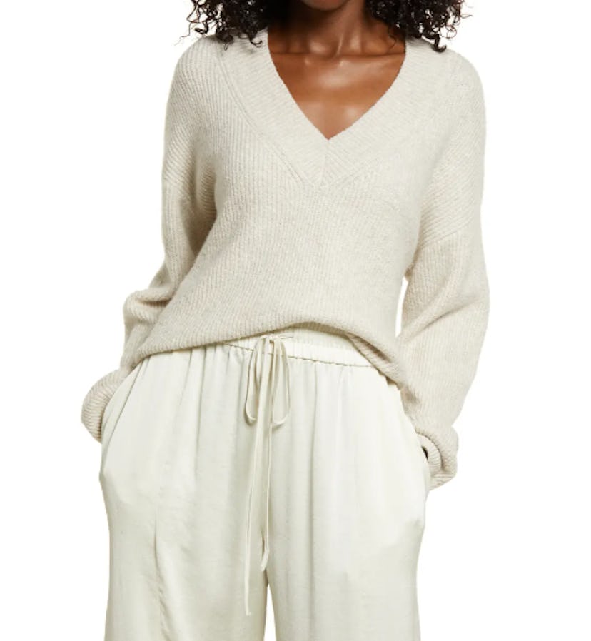 Open Edit Rib Stitch Sweater