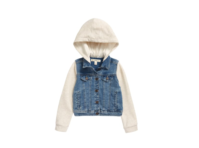 Tucker + Tate Kids' Sunburst Graphic Hooded Denim Jacket