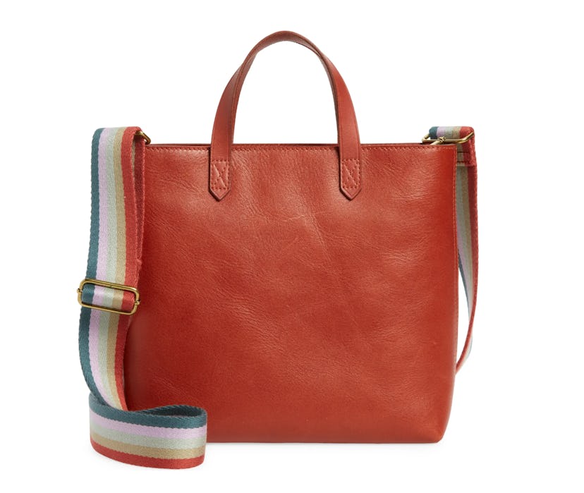 Madewell Small Transport Leather Crossbody Tote