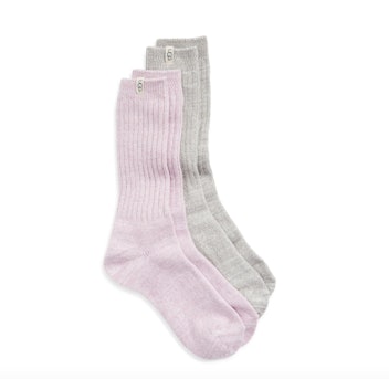 UGG 2-Pack Slouchy Ribbed Crew Socks