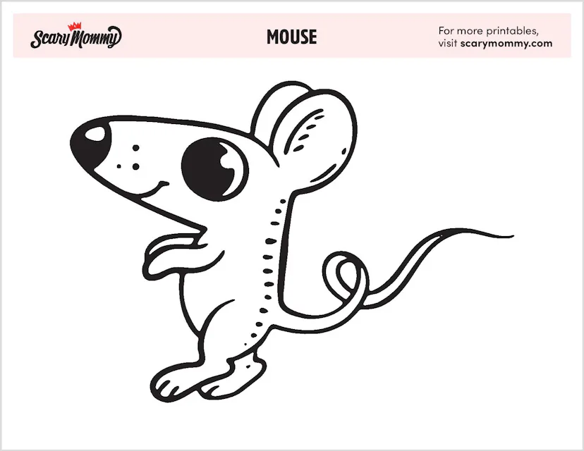 Mouse Too Color Squeak! These 11 Mouse Coloring Pages Are Almost Too Cute