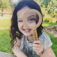 Personalized Bamboo Magnifying Glass