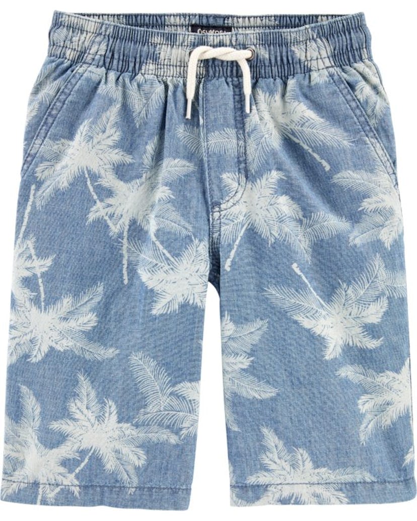 OshKosh Pull-On Palm Chambray Shorts