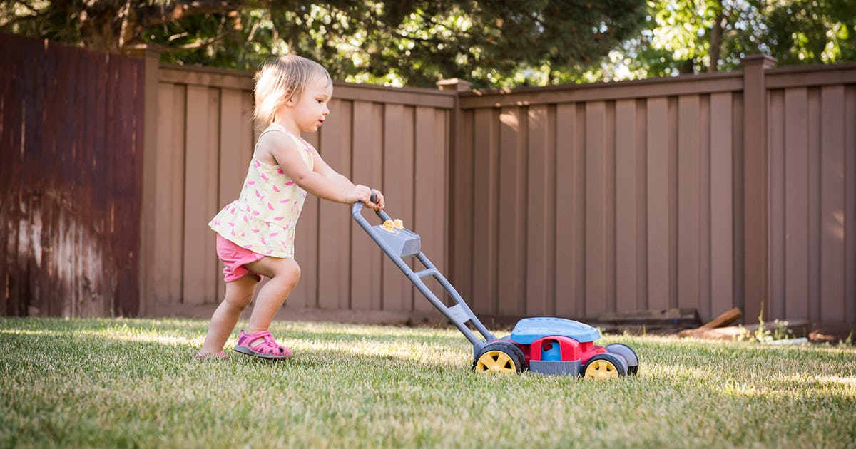 lawn mower toy set