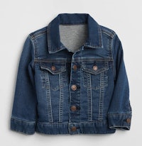Baby Icon Jersey-Lined Denim Jacket