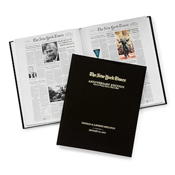 Uncommon Goods New York Times Custom Anniversary Book