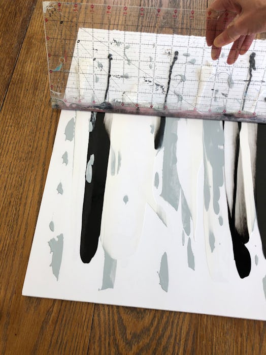 The ‘Ruler Method’ Of DIY Abstract Art Is Simple & Amazing