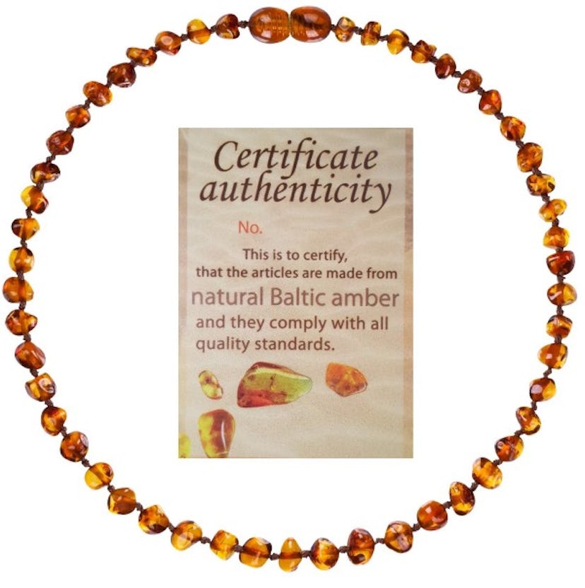 Mommy's Touch Natural Amber Teething Nec...