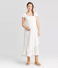 Isabel Maternity Short Sleeve Knit Maternity Dress