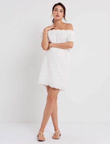 A Pea in the Pod’s Pietro Brunelli Embroidery Maternity Dress