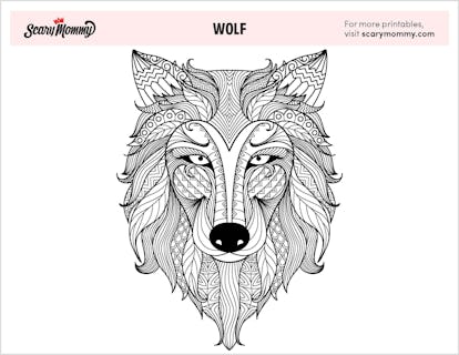 11 wolf coloring pages for your brave little animal lover