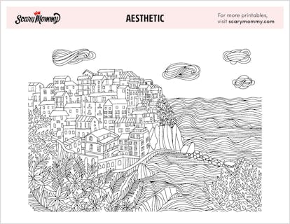 travel through art with these 11 amazingly aesthetic coloring pages