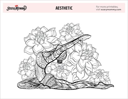 travel through art with these 11 amazingly aesthetic coloring pages