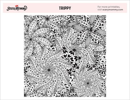 11 trippy coloring pages bursting with kaleidoscopic details