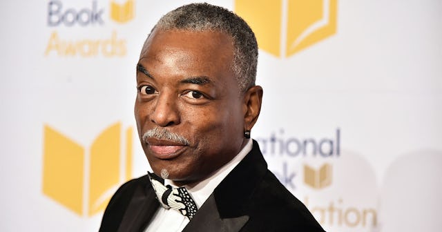 LeVar Burton at the international book awards encouraging kids to read banned books.