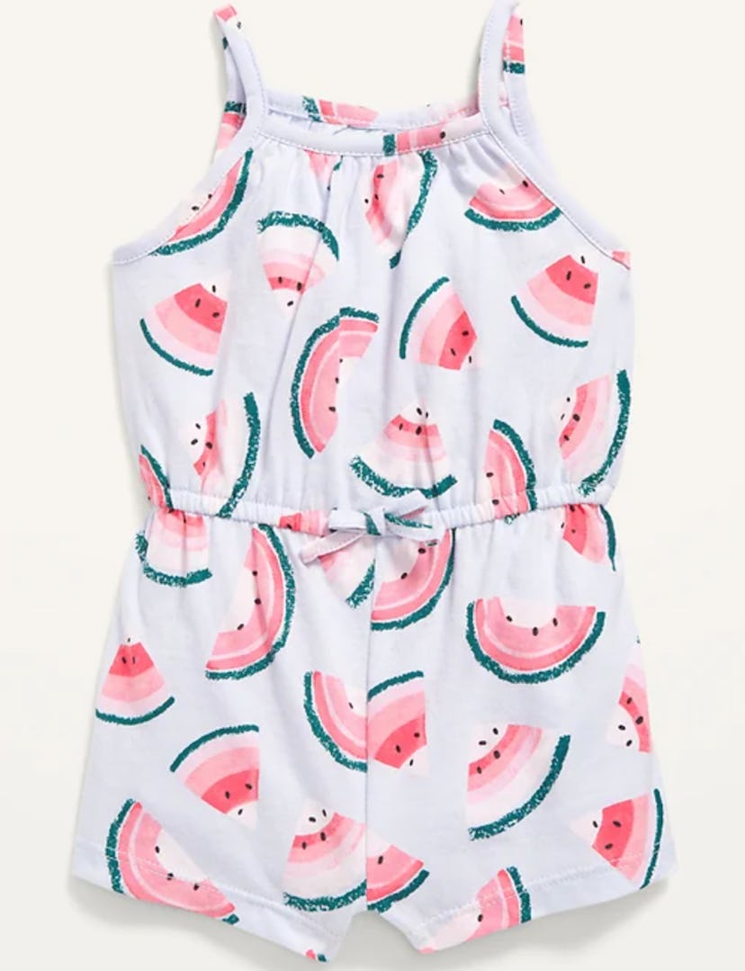 Old Navy Watermelon Print Jersey Romper