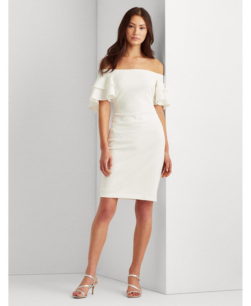 Lauren Ralph Lauren Tiered Overlay Dress