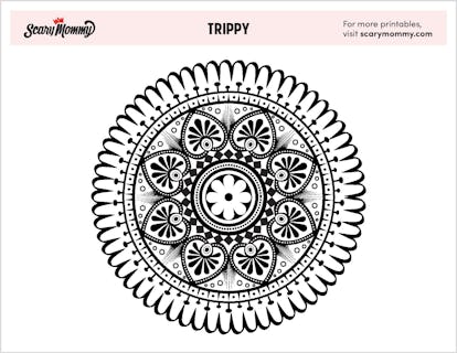11 trippy coloring pages bursting with kaleidoscopic details