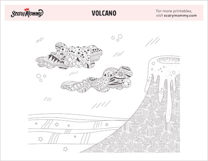 11 truly explosive volcano coloring pages