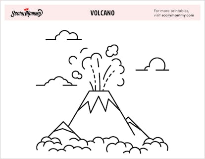 11 truly explosive volcano coloring pages