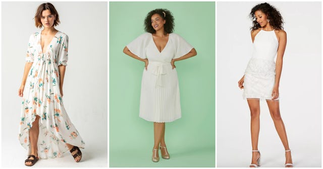 white graduation dresses