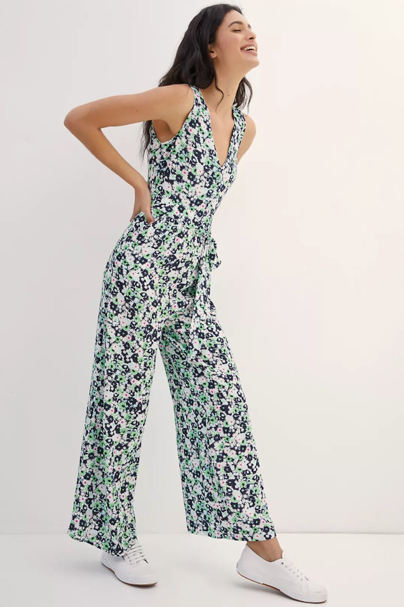 Kachel Floral Wide-Leg Jumpsuit