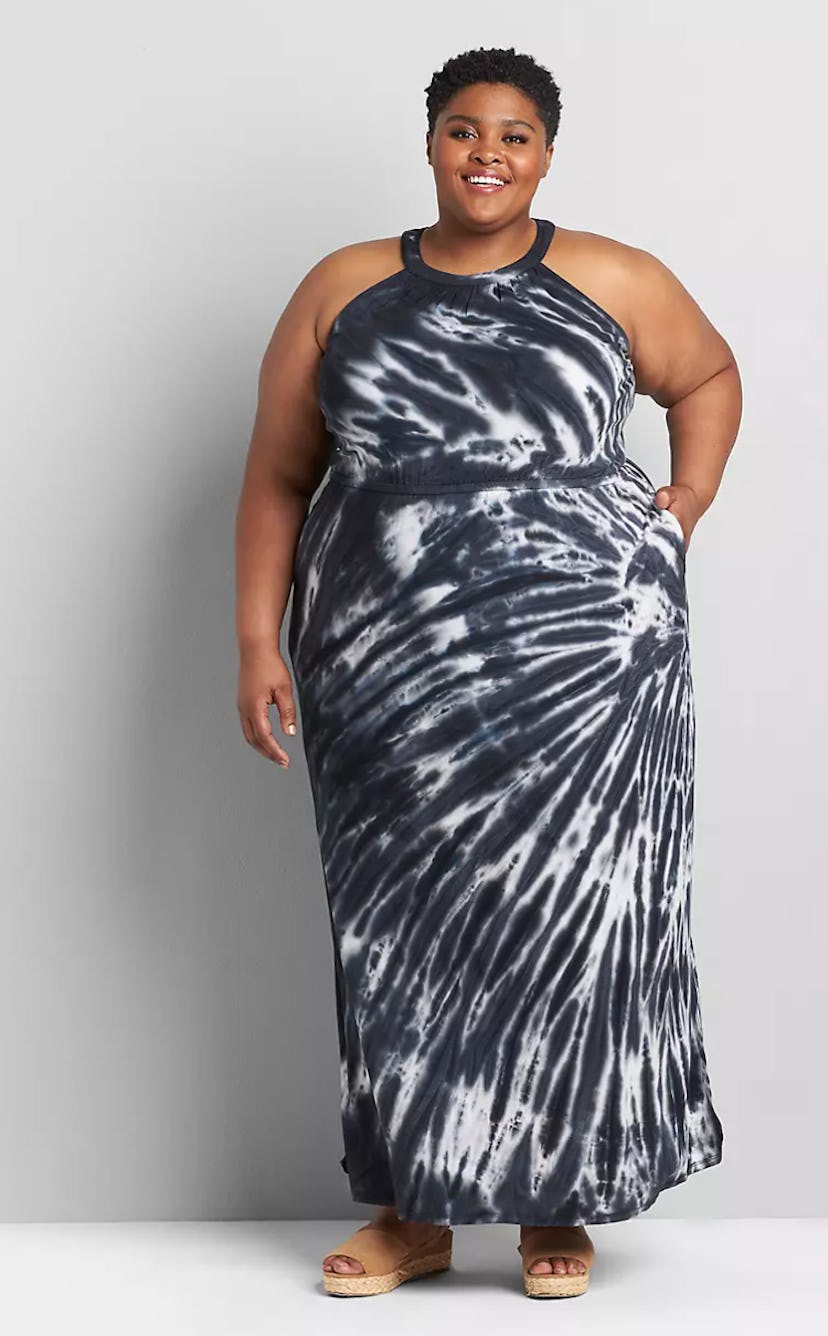 Lane Bryant Halter Tie-Dye Maxi Dress