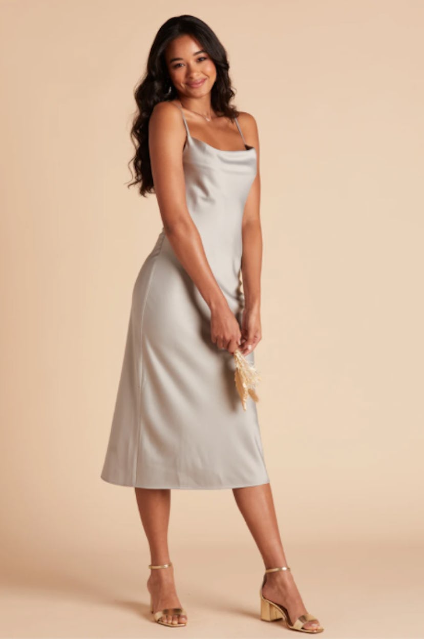 Birdy Grey Lisa Satin Midi Dress