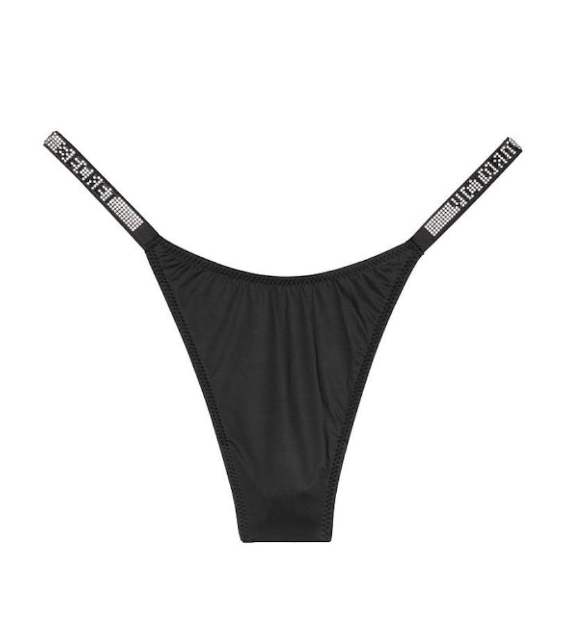 Victoria's Secret Bombshell Shine Strap Thong Panty