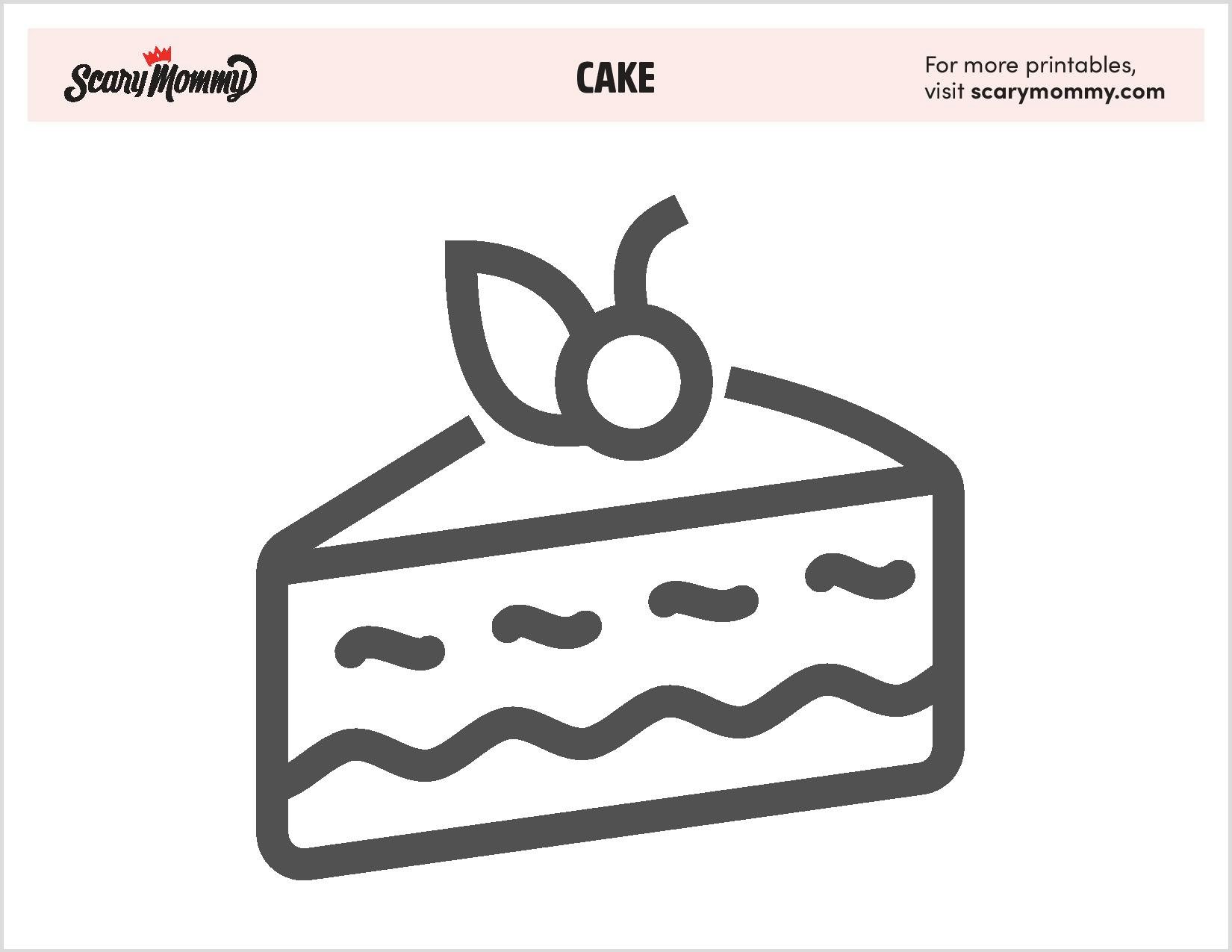 A Slice of Chocolate Cake Poured with Icing. Sweets Cakes Dessert. Coloring  Page, Coloring Book. Contour. - Vector. Vector Stock Vector - Illustration  of clip, black: 219118385