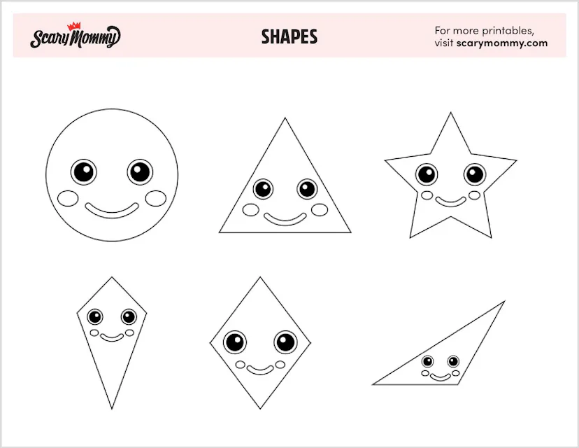 Random Shapes Color Pages Round Up Tons Of Fun With These 11 Shapes Coloring Pages