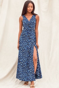 Lulus Leopard Print Wrap Dress