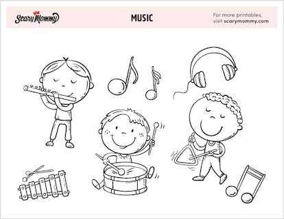 free mozart coloring pages