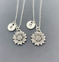 Sunflower Best Friend Necklaces From GiftsForFriendship 